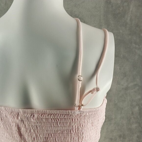 NWT FRANCESCA Mi Ami Bralette Lace Smocked M(8-10) Pink Stra Cross Back - Picture 8 of 12